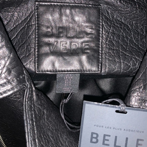BELLE VERE - GENUINE LEATHER MOTO JACKET BLACK SM - Picture 7 of 12